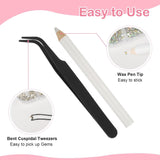 5820 Stück Strasssteine ​​​​Nägel, Glitzersteine ​​​​Nägel en Halbrunde Perlen, AB Kristall Rhinestones, Flatback Nagel Steine ​​​​Mit Pinzette en Stift Für Nagel/Diy (Mehrere Größen en Farben)