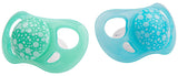 Twistshake Babyfopspenen – 2 stuks | Orthodontische vorm | Ultralicht | Zachte siliconen speen | BPA-vrij | Geschikt voor baby's vanaf 6 maanden | Blauw Groen