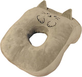 Kantoorslaapkussen Geheugenkatoen Schattig oorgatkussen Zacht slaapkussen Zijslaper Oorkussen voor dames Meisjes Kinderen (grijs katje) Cervicale orthopedische kussens Naty Shop Cat Grey