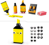LEGO 11027 Classic Neon Creatieve bouwset, Brick Box Set, Bouwspeelgoed met modellen: auto, ananas, alien, rolschaatsen, figuren en meer, voor kinderen vanaf 5 jaar Bouwsets Besuche den LEGO-Store