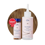 Permanente haarverfset 100% grijsdekking Thuiskleuring 0% ammoniak Haarverf Multidimensionale haarverf Professionele haarverf Naty Shop Haarverf Donkerblond 7N