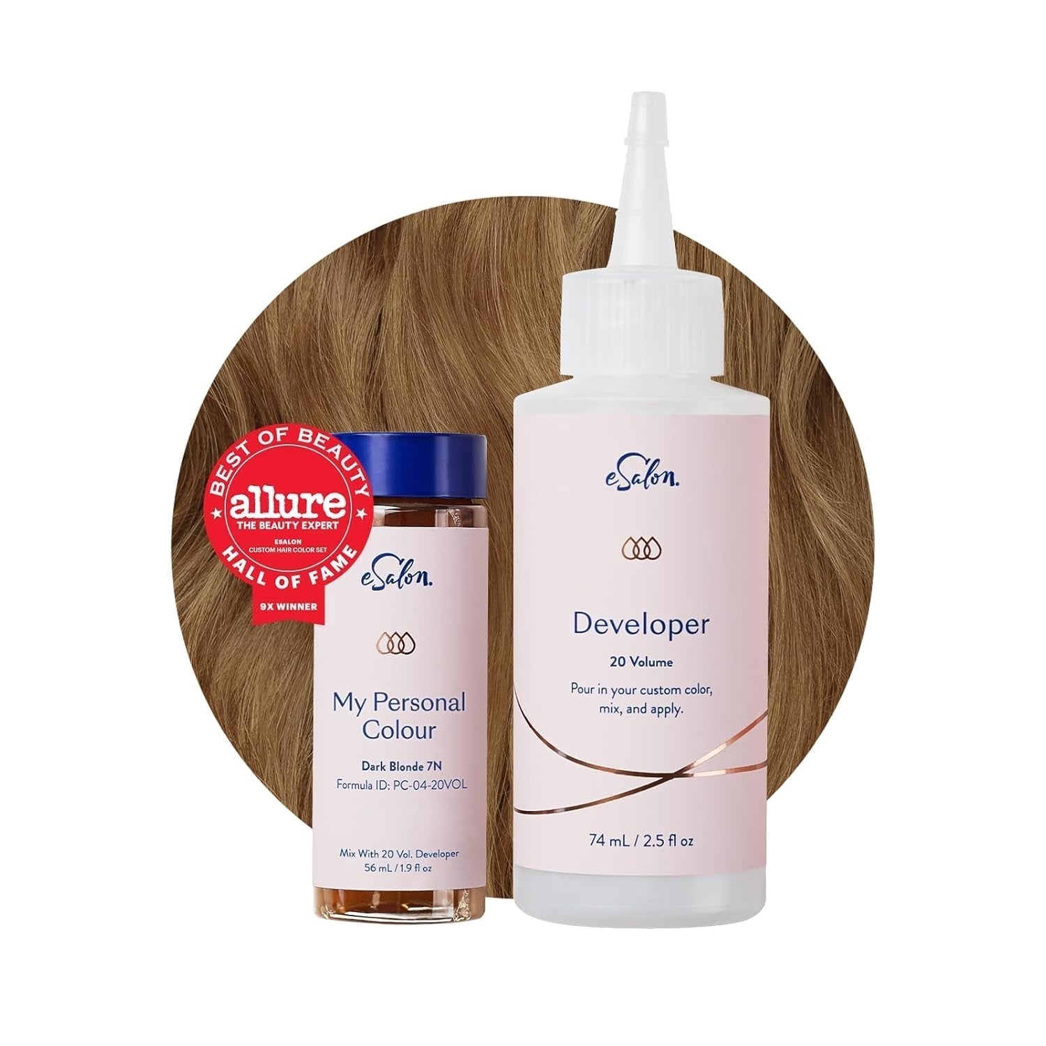 Permanente haarverfset 100% grijsdekking Thuiskleuring 0% ammoniak Haarverf Multidimensionale haarverf Professionele haarverf Naty Shop Haarverf Donkerblond 7N