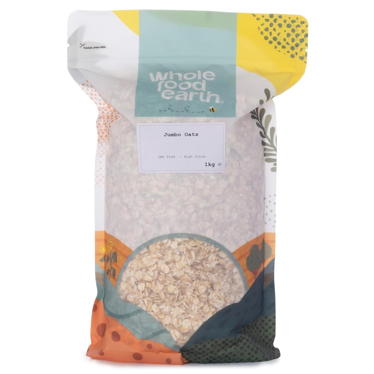 Wholefood Earth Jumbo Havermout - GMO-vrij - vegan - zuivelvrij - geen toegevoegde suiker 2 kg