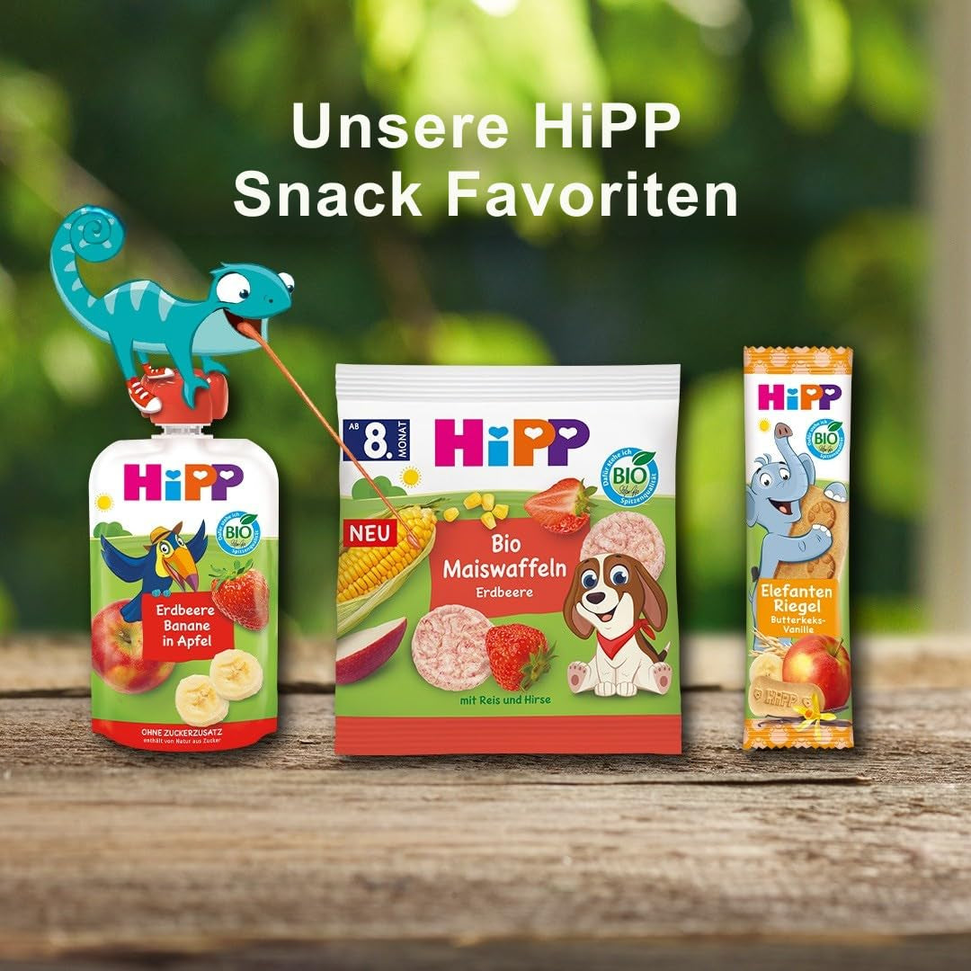 HiPP Luipaardrepen met yoghurt en kersen in banaan (22 x 23 g), vanaf 1 jaar, alleen gezoet met fruit, van de beste biologische kwaliteit