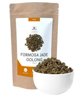Formosa Jade Oolong, Tung Ting Jade Oolong, premium semi-gefermenteerde thee met groene theekarakter, Taiwanese Nantou-thee | Wondertea Formosa Jade Oolong Thee (100 g)