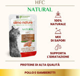 almo nature HFC Natural - Natvoer voor katten - met kip - Menselijke kwaliteit, glutenvrij, monoproteïne - 55 g, verpakking van 6