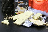 frankonia CHOCOLAT POWER MOTION zonder toegevoegde suiker - Knapperige witte chocolade met hoog eiwit- en laag koolhydraatgehalte, 90 g