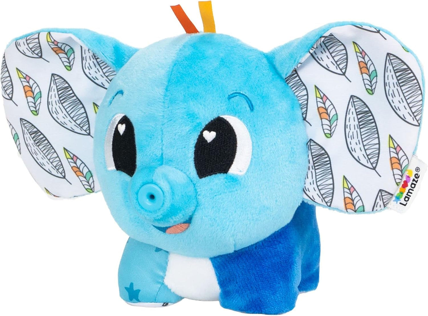 LAMAZE Olifant Puffaboo, pasgeboren speelgoed, baby zintuiglijk speelgoed, nieuwe ouders cadeau, ontwikkelingsspeelgoed voor 3 maanden jongens en meisjes, L27467 babyspeelgoed Naty Shop Modern