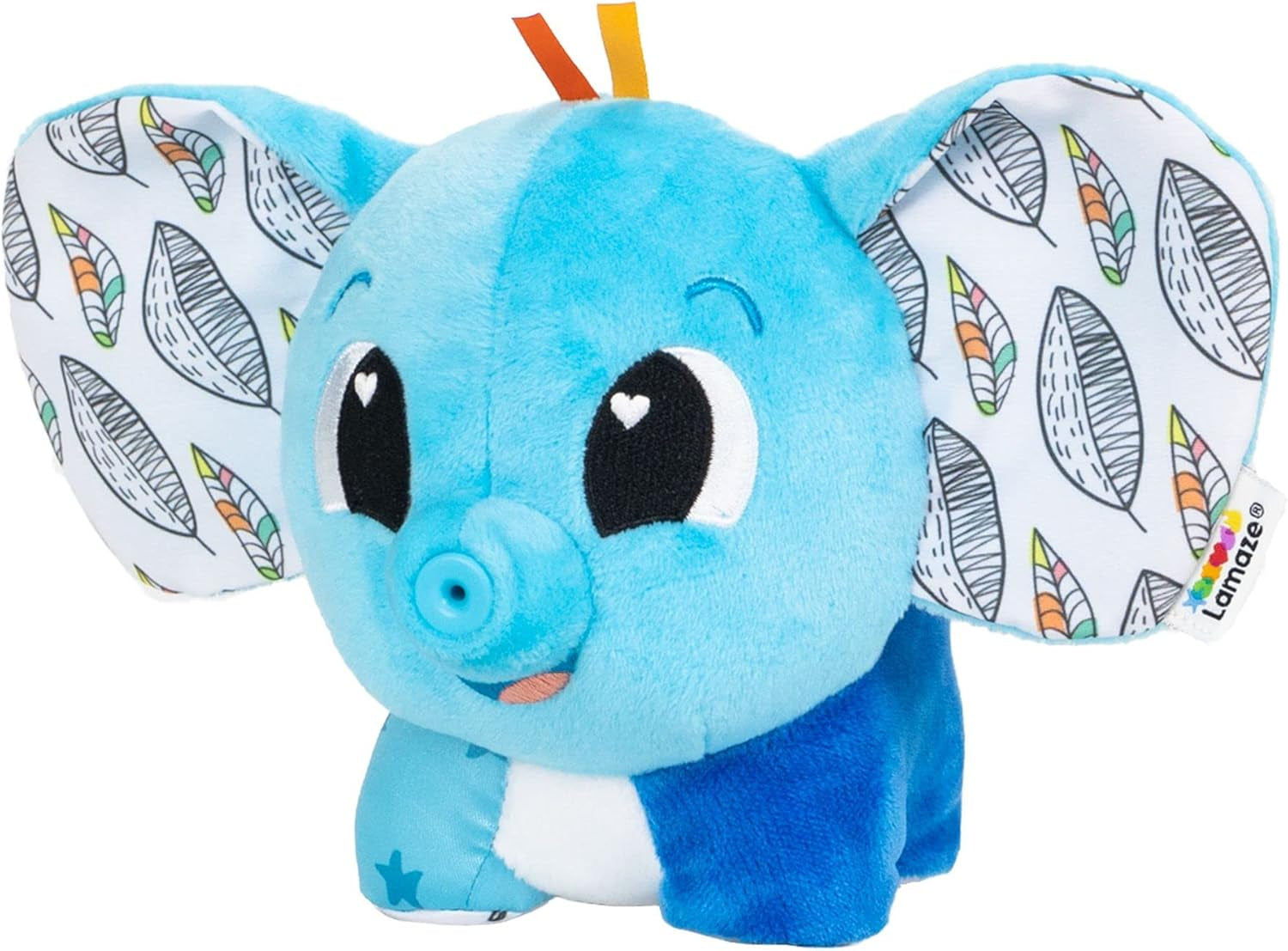 LAMAZE Olifant Puffaboo, pasgeboren speelgoed, baby zintuiglijk speelgoed, nieuwe ouders cadeau, ontwikkelingsspeelgoed voor 3 maanden jongens en meisjes, L27467 babyspeelgoed Naty Shop Modern