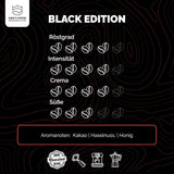 KING'S COFFEE - BLACK EDITION - 1 kg Intense Cream Koffiebonen - Koffie met lage zuurgraad - Kleine batch branding uit Italië - Sterke Arabica-espressobonen (blend) voor volautomatische en portafiltermachines