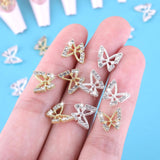 20 stuks glitter vlinder nagelbedels, nail art strass steentjes, nagelstenen, vlinder nail art, strass steentjes, Valentijnsdag nagelbedels, doe-het-zelf mobiele telefoon hoesje decoratie