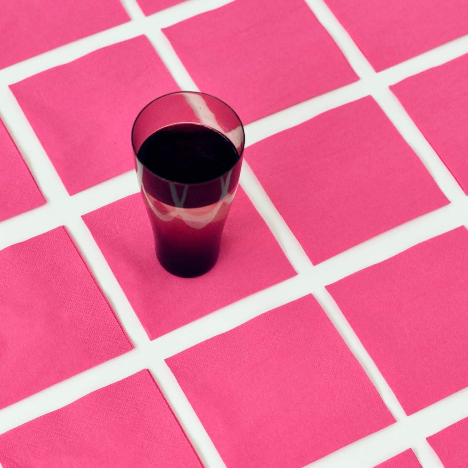 Renova cocktailservetten, fuchsia, 30 servetten