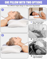 Nekkussen, zijsteunkussen, traagschuimkussen, orthopedisch kussen, ergonomisch neksteunkussen voor optimale ondersteuning Rug- en buiksteunkussen aan de zijkant (62 X 41 X 13CM) Cervicale orthopedische kussens Naty Shop