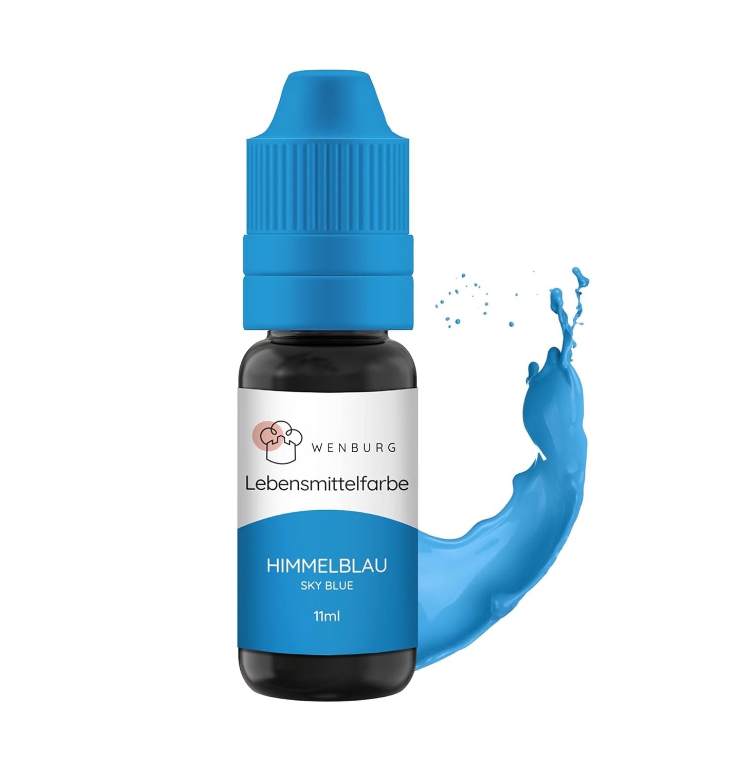 Wenburg voedingskleurstof, glitter, 11 ml, geconcentreerd, gemaakt in EU, vloeibaar. Voor het kleuren van deeg, drankjes, smaken, slijm - Goudglitter Voedselkleuring - Goudtaartkleuring - Goudglitter