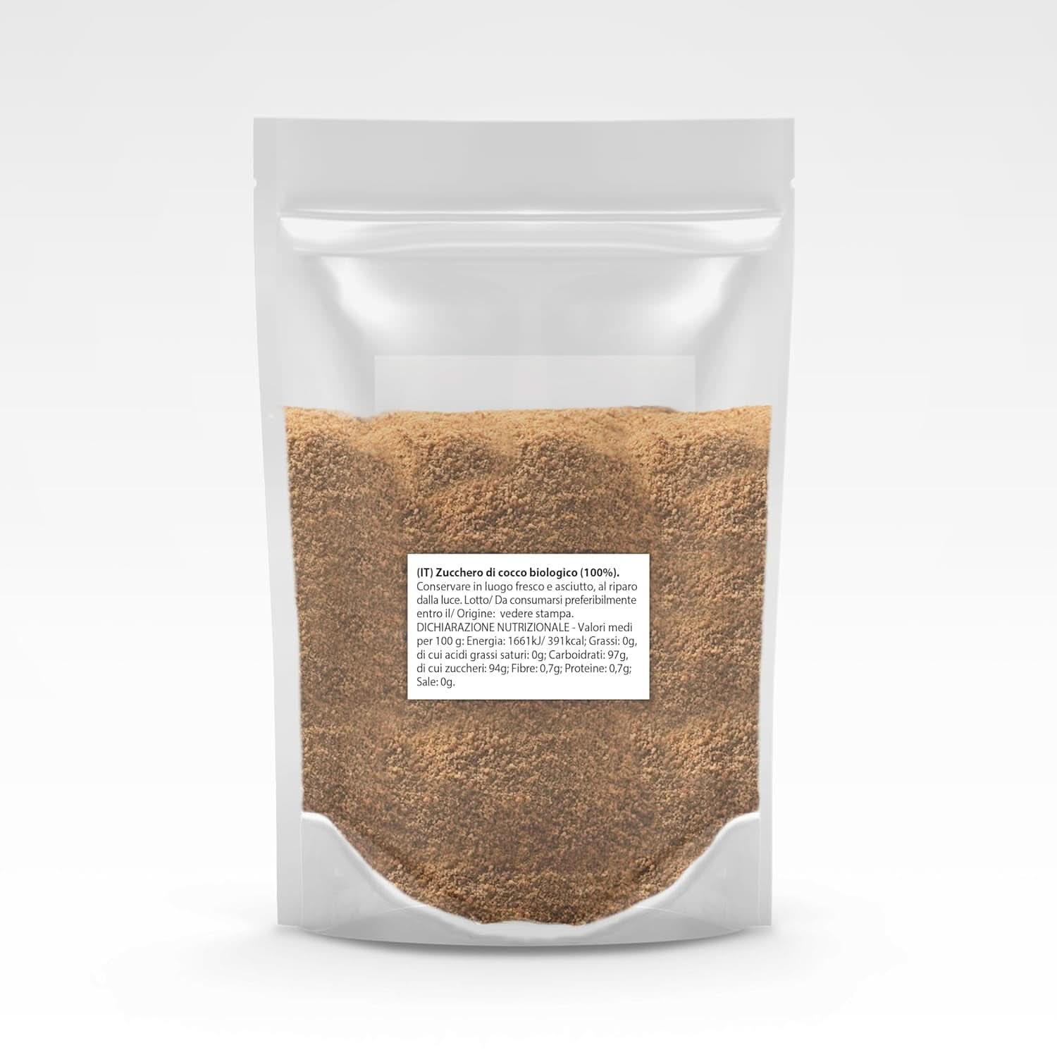 Kokossuiker-100% biologisch, ongeraffineerd, 1 Kg Zoetstoffen Naty Shop