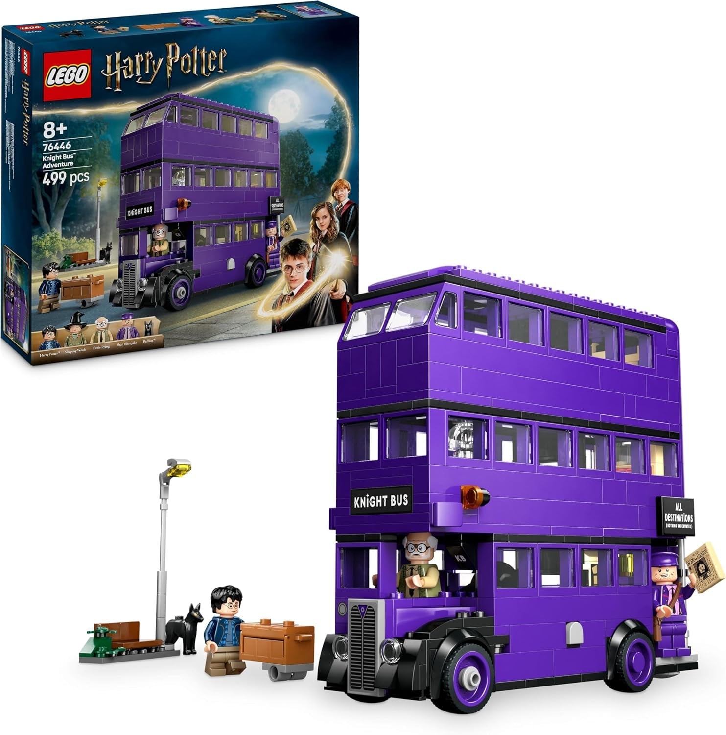 LEGO Harry Potter Avonturen met de Reizende Ridder Bouwset met 5 minifiguren, waaronder Ernie Prang, Stan Shunpike en Padfoot Busspeelgoed voor fans van Wizarding World Jongens en meisjes vanaf 8 jaar 76446 Bouwsets Beuche in LEGO-Store Standaardtitel