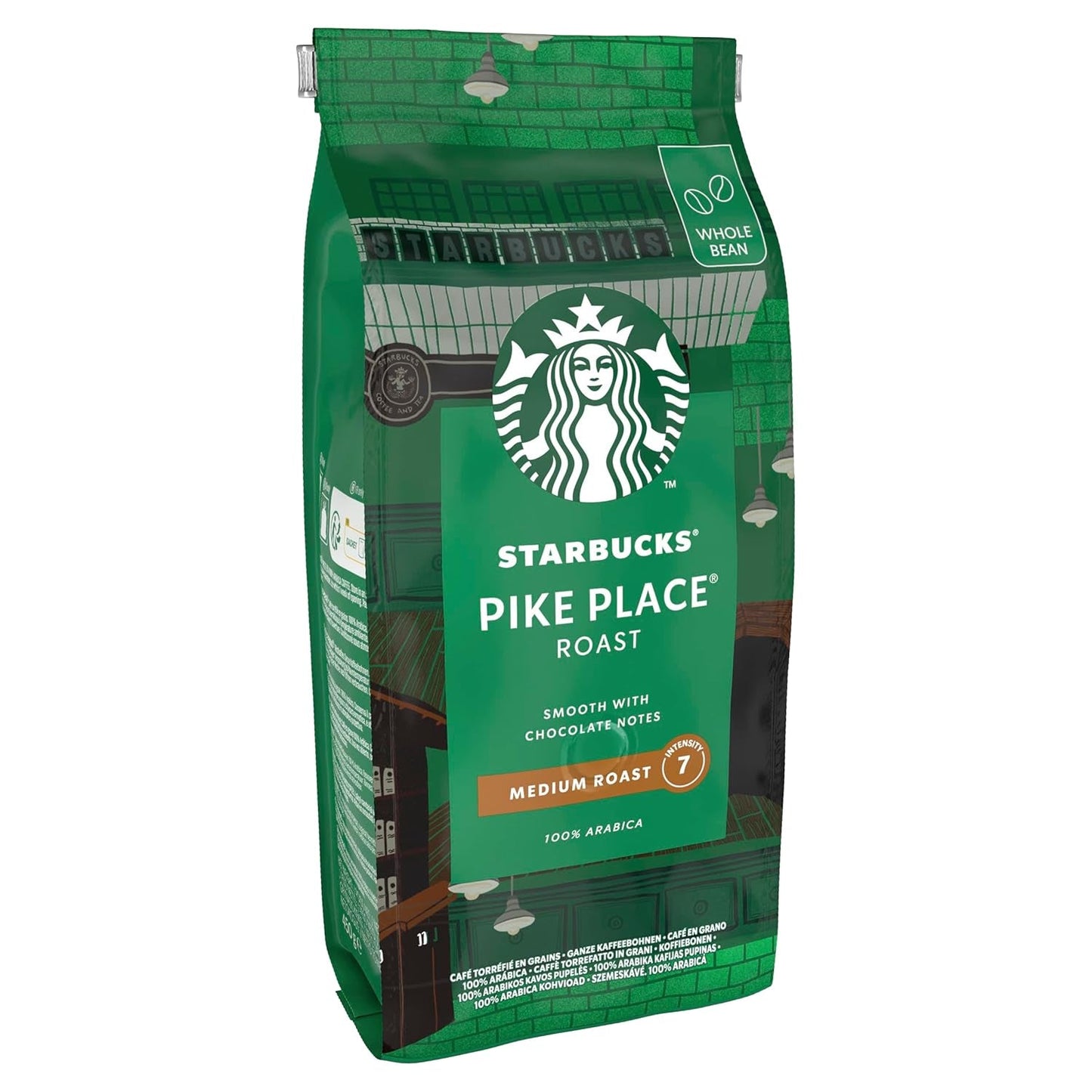 STARBUCKS Pike Place Roast, Mittlere Röstung, Ganze Kaffeebohnen 450g (4er-pakket)