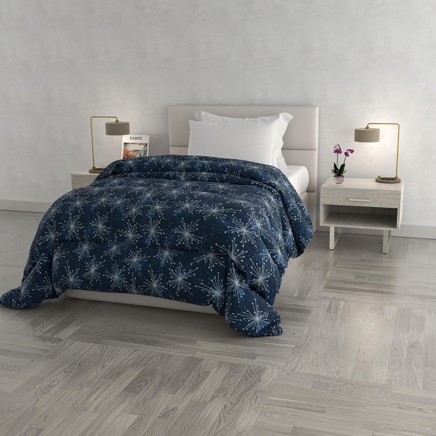Modieus winterdekbed, Florence, 260X260Cm Dekbedden en dekbedden Naty Shop Fireworks 170X260Cm