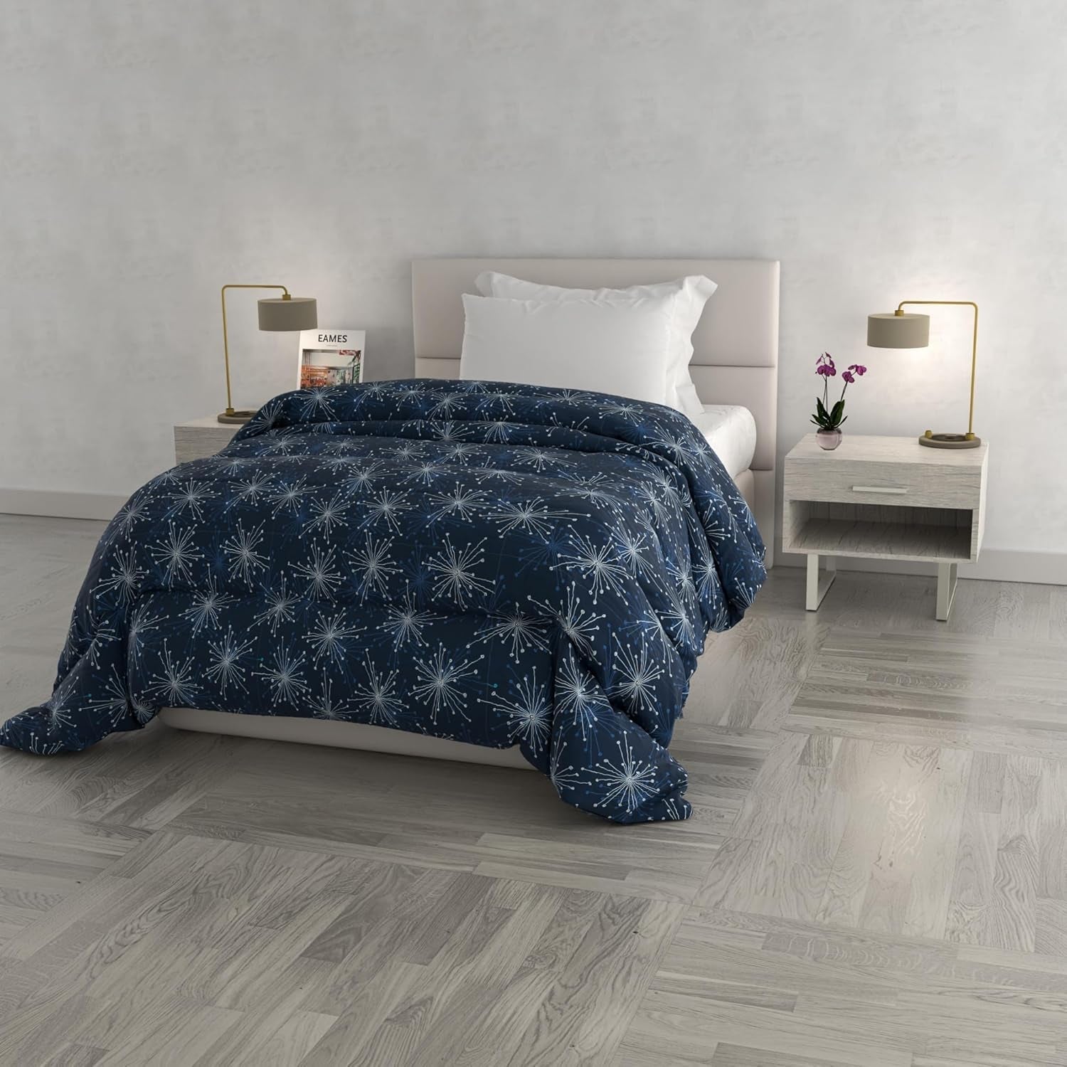 Modieus winterdekbed, Florence, 260X260Cm Dekbedden en dekbedden Naty Shop Fireworks 170X260Cm