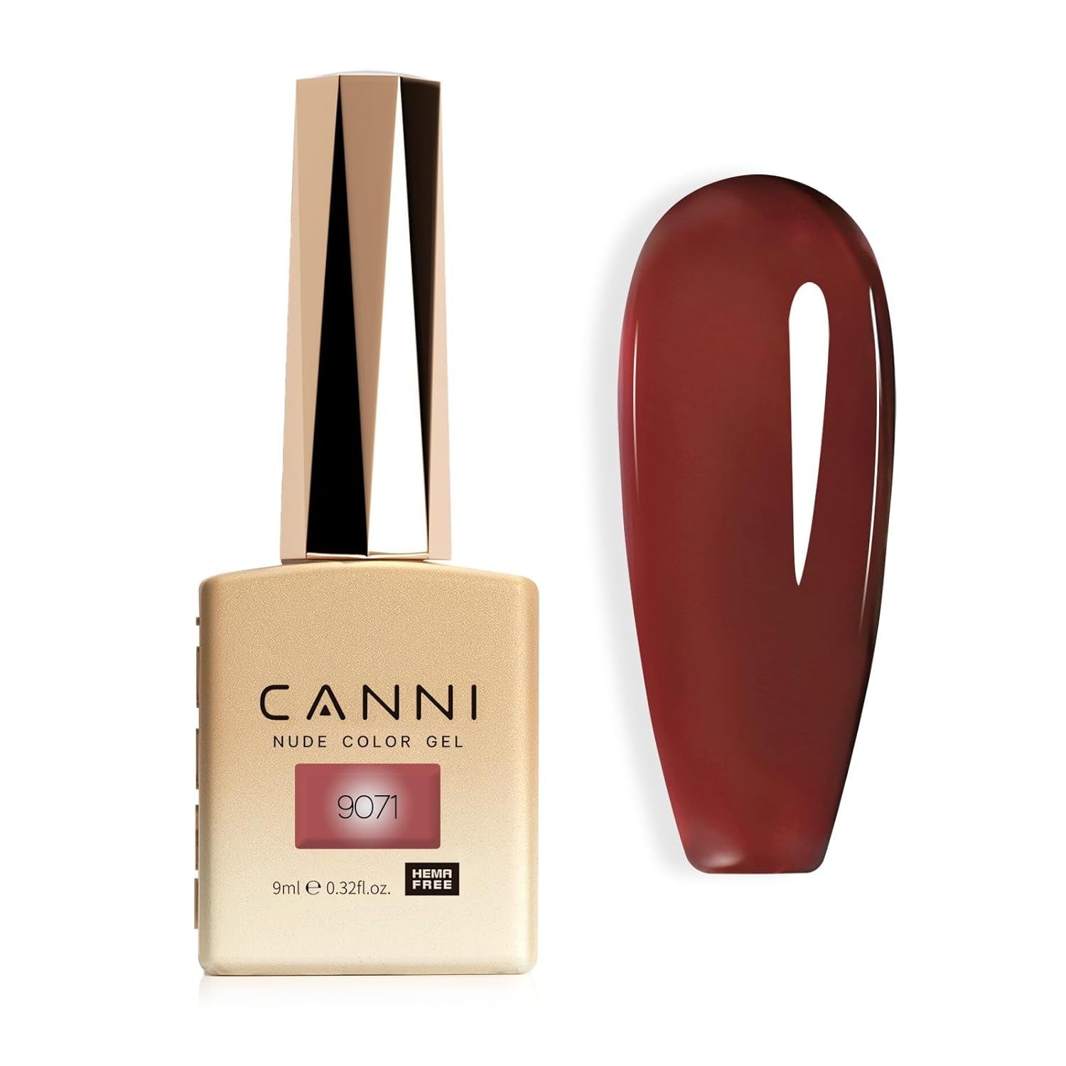 CANNI gel nagellak, semi-permanent, donkerpaars, nagellak, UV-gel, losweken, manicure