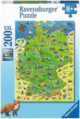 Ravensburger Kinderpuzzel - Kleurenkaart van Duitsland - Legpuzzel van 200 stukjes voor kinderen vanaf 8 jaar Puzzel Naty Shop Standaardtitel