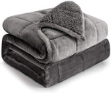 Cottonblue verzwaarde deken 6,8kg Queen size flanel Shaggy Sherpa verzwaarde deken voor volwassenen Comfortabele verzwaarde dekens voor rustgevend en ontspannend Zware dekbedden 152,4 X 203,2 Naty Shop Grijs 60 X 80 15 Lb Quilts & Quilts