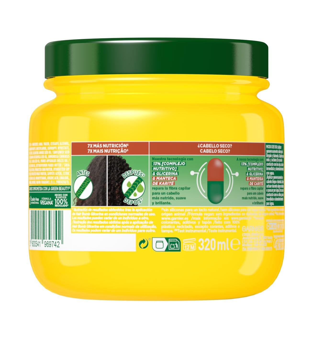 Garnier Fructis Shampoo Botermasker Nutri Repair Butter 300 ml Haarmasker Naty Shop