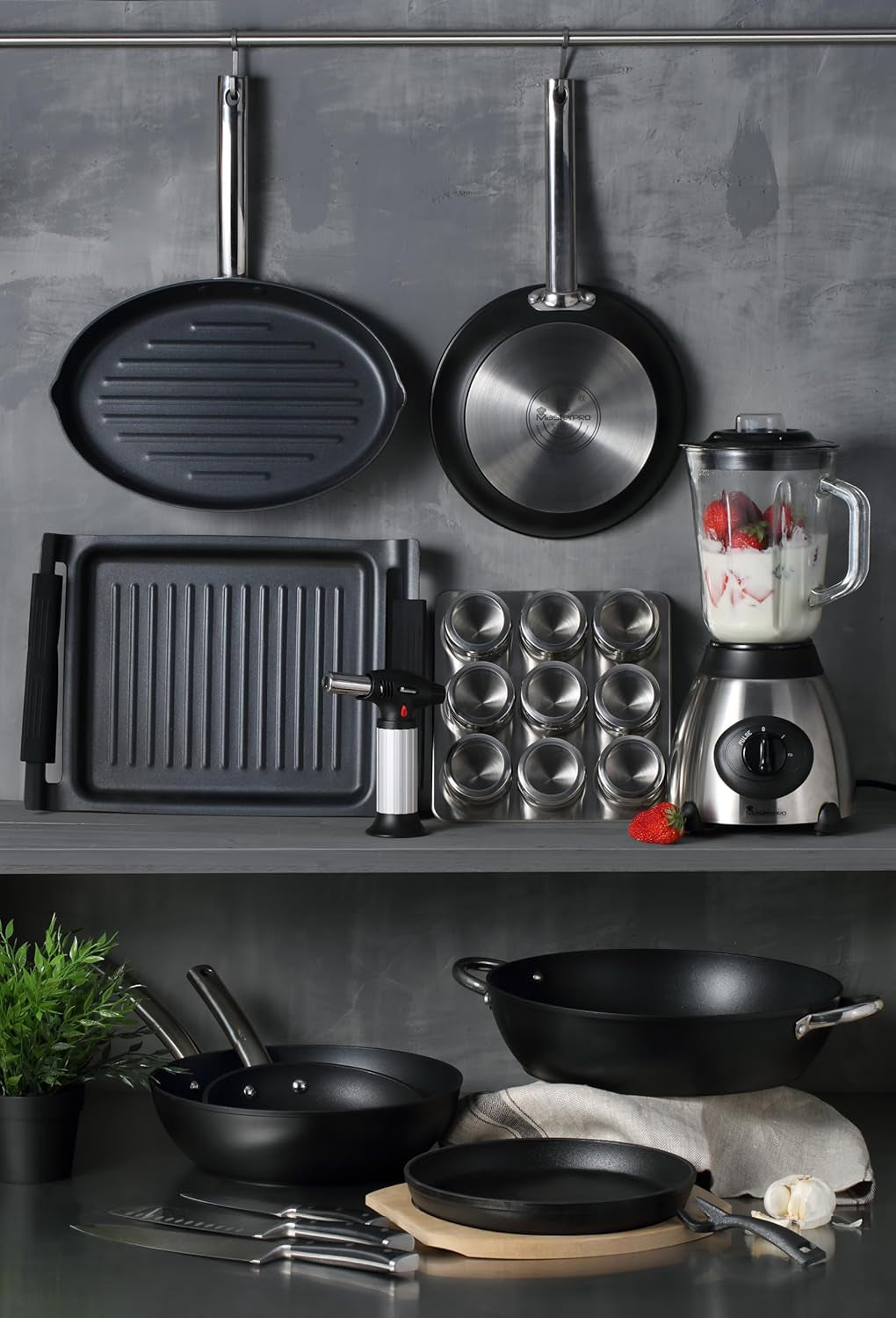 Masterpro Foodies - bakplaten voor 6 muffins - Gelijkmatige warmteverdeling - Gemaakt van koolstofstaal - Anti-vastloopbodem - Afneembaar en gemakkelijk afwasbaar Bakplaten en mallen Naty Shop