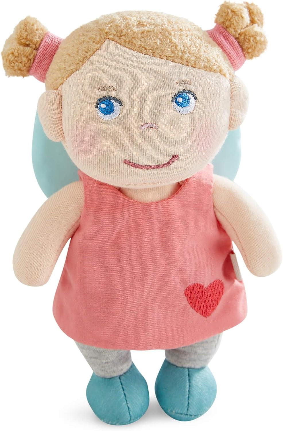 HABA Beschermengel Lore - Pluizige textielpop (15 cm), perfect welkomstcadeau voor baby's en peuters - Wasbaar op 30 °C - 2011870001