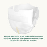 Bambo Nature Luiers voor baby's, maat 0 (1-3 kg), 144 stuks, maanddoos | Premium luiers met verbeterde lekbescherming | Ultiem comfort en vrijheid voor pasgeborenen | Dermatologisch geteste luiers