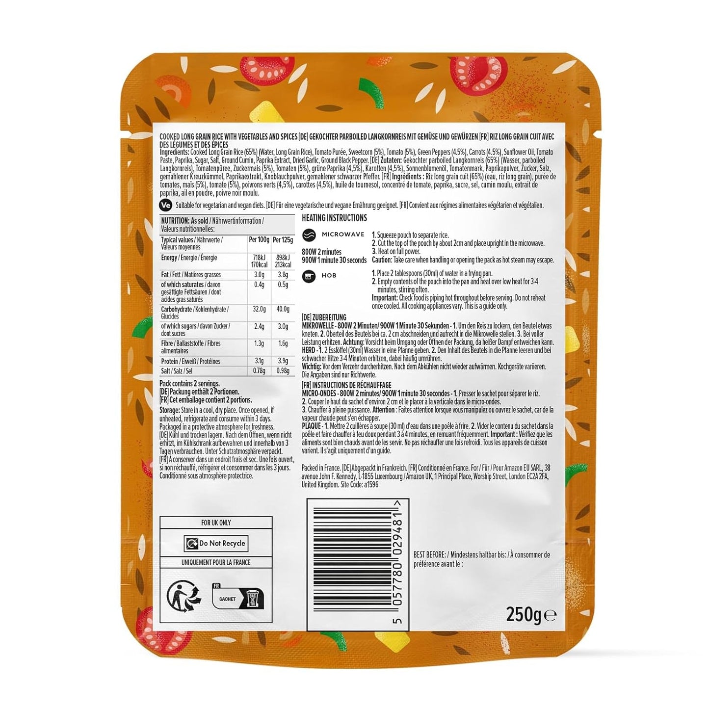 Mexicaanse rijst uit Amazon, 250 g