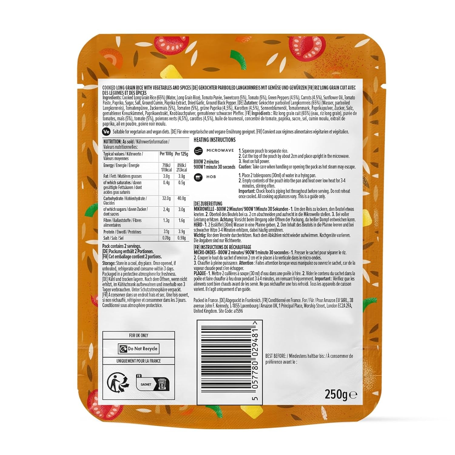 Mexicaanse rijst uit Amazon, 250 g