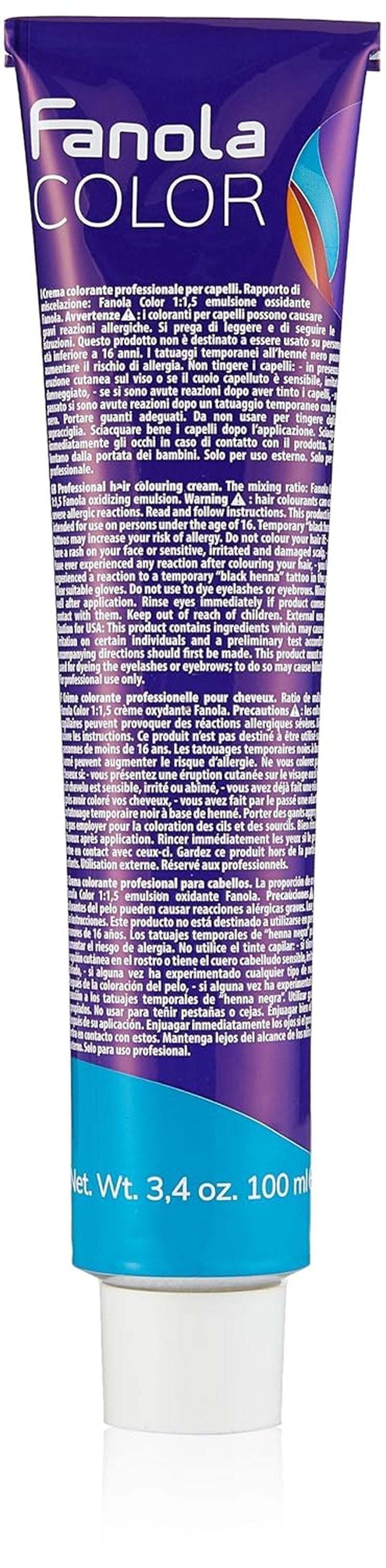 Fanola crema colore Kleurcrème 7.0 Blond, 100 ml Haarverf Naty Shop 10.1 Platina asblond