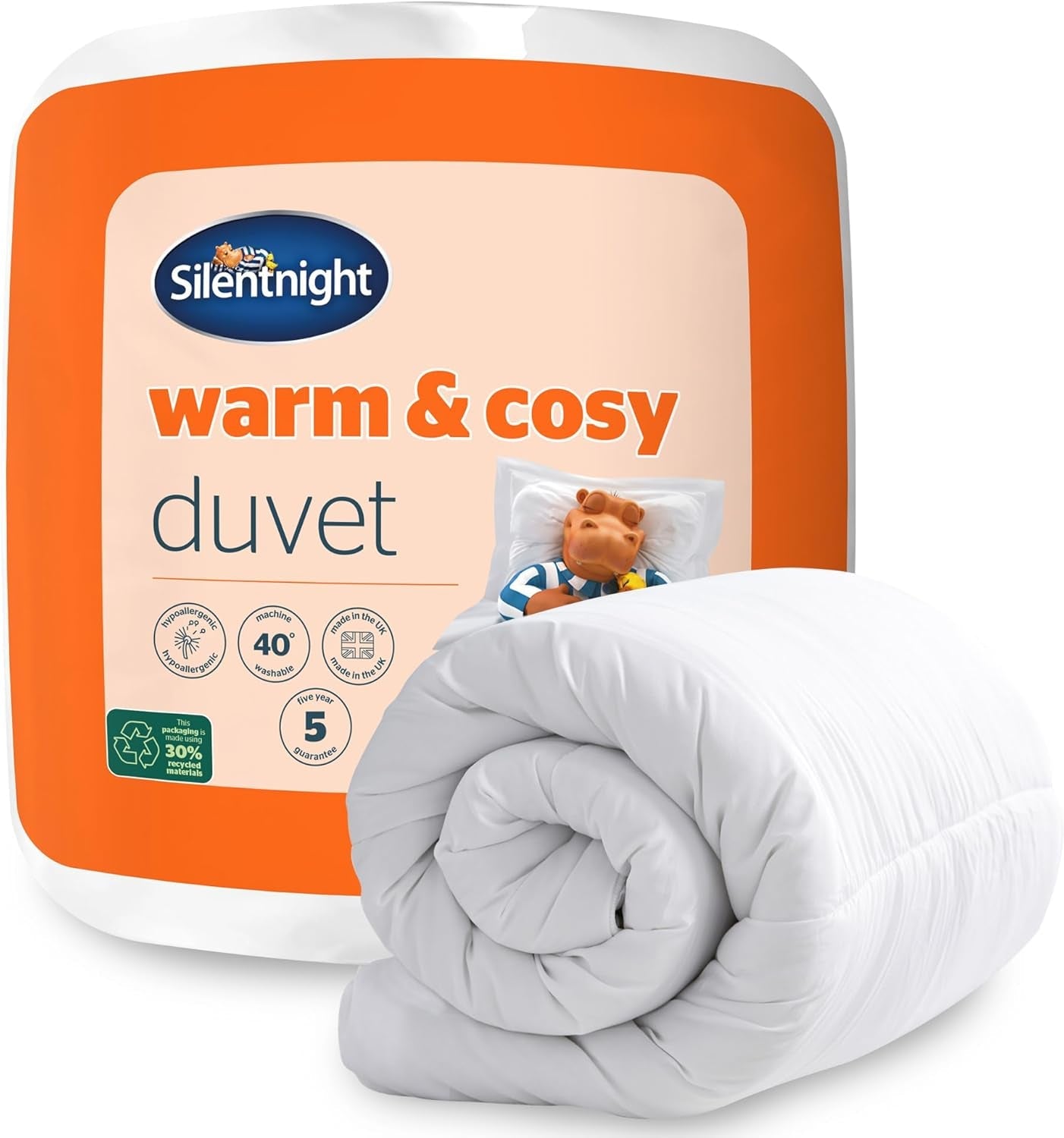 Silentnight Warm And Cosy Dekbed - 15 Tog - eenpersoonsbed 135 X 200Cm Dekbedden en dekbedden Naty Shop Eenpersoonsbed 15 Tog