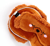 Puckator reiskussen met Relaxeazzz oogmasker - Gigi de poedel - schattige dieren Reiskussens Naty Shop