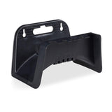 Relaxdays slanghouder, kunststof wandgemonteerde slanghouder, tuinslanghanger, hoogte 14 x 24 x 16 cm, zwart