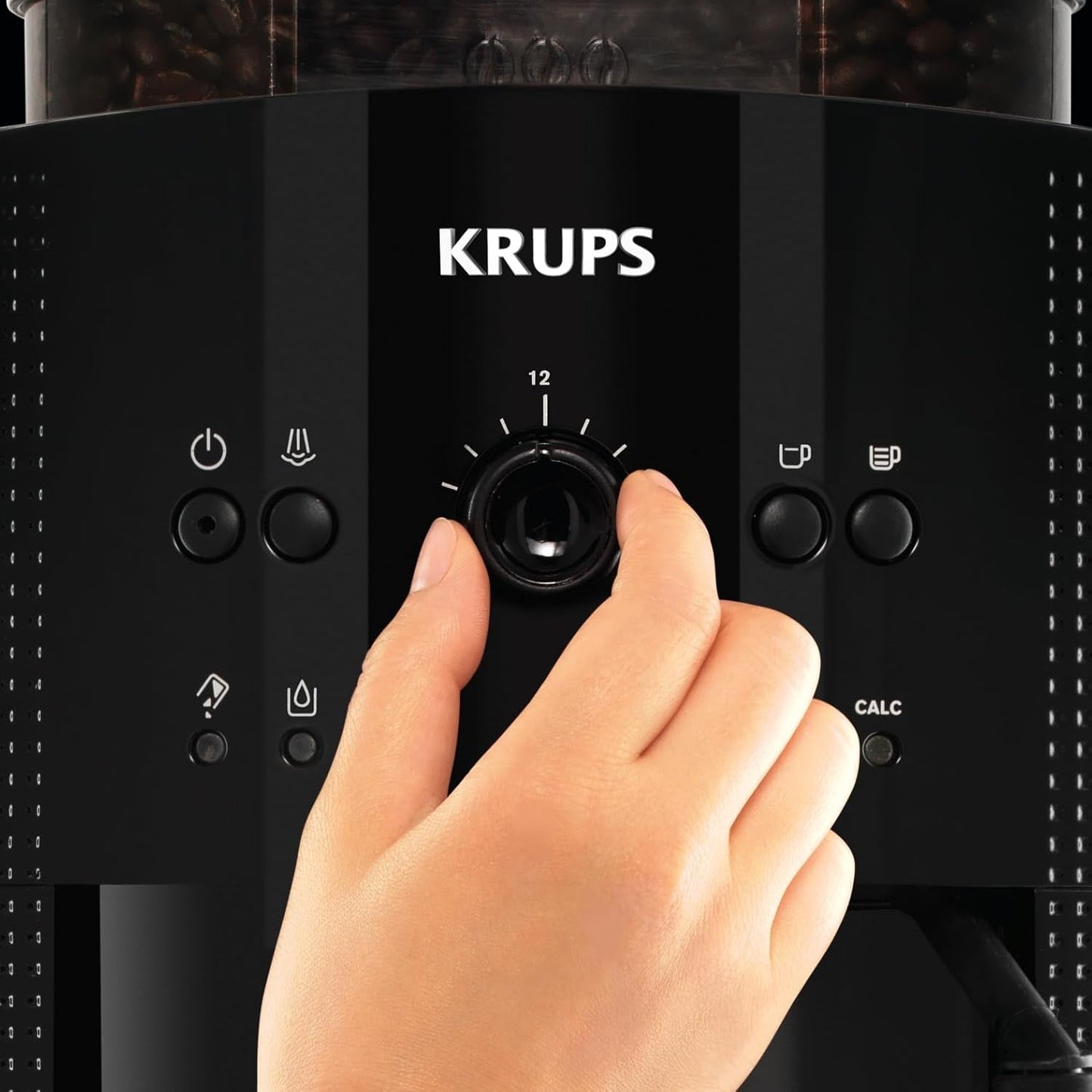 Krups Roma EA81M8 espressomachine 1,7 l, 3 temperatuurinstellingen, 3 gemalen koffietexturen, zwart