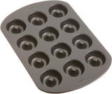 Wilton Donut-Backform Mit 12 Mulden Donutform, Hochwertige Donut Backform Mit Antihaftbeschichtung voor 12 Mini-Donuts, Spülmaschinenfest Bakvormen en bakplaten Naty Shop Medium