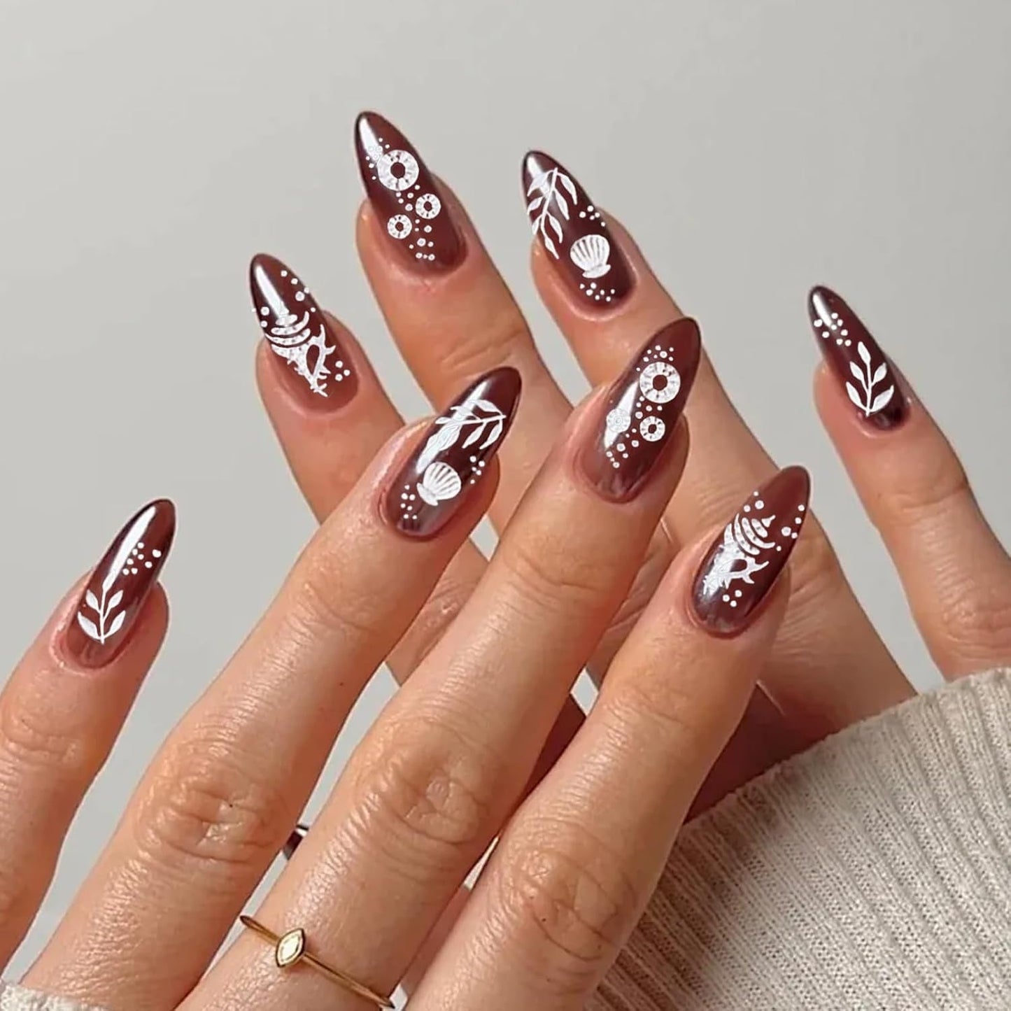5 stuks 5D reliëf nagelstickers oceaanpatroon nagelbedels oceaan zomer nagelstickers schelpen zeedieren schattig nagelontwerpstickers nagelontwerpaccessoires