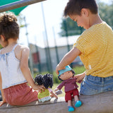 HABA 304576 - Cari pop, 30 cm, zachte en stoffen pop voor kinderen vanaf 18 maanden, met verwijderbare kleding en lang haar