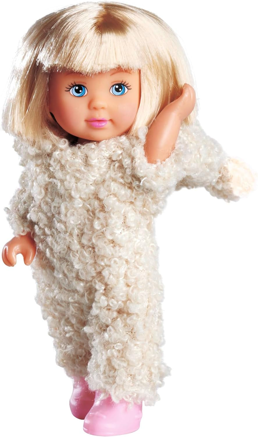 Simba Evi Love Cute Teddy, speelpop in schattige teddy-onesie, 12 cm, vanaf 3 jaar