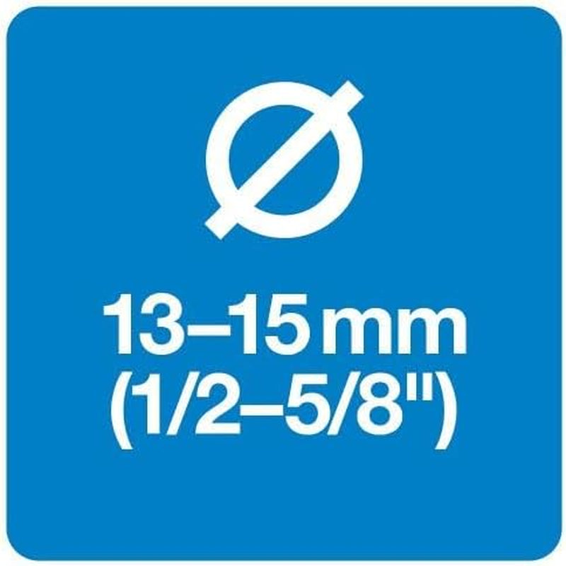 Fiskars waterrad waterslangset met 2 slangaansluitingen en kraanaansluiting, universele maat, torsiestijfheid niveau 4 (van 5), 1,8 m, Ø1,3-1,5 cm (1/2-5/8"), zwart/oranje/blauw, 1057621