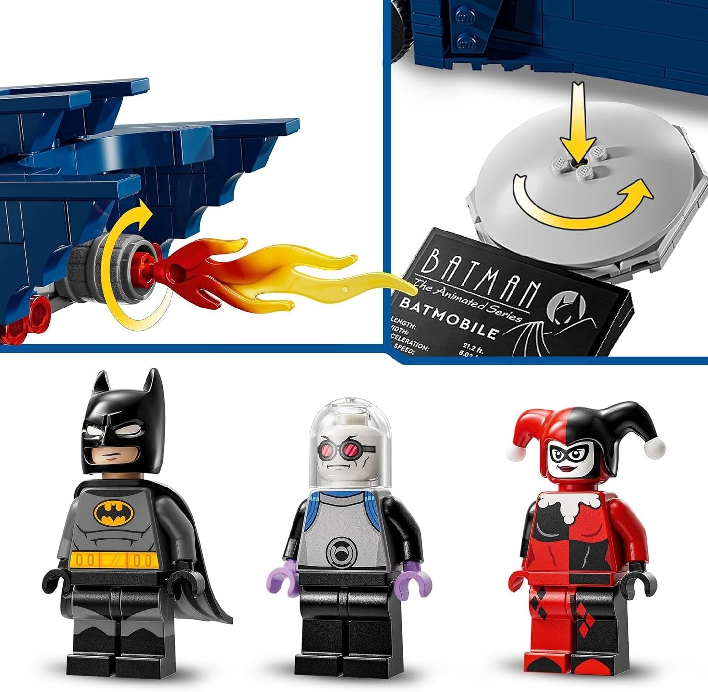 LEGO DC Batman: Batman in de Batmobile Vs. Harley Quinn en Mr Freeze Cartoon speelgoedauto voor kinderen, cadeau voor jongens en meisjes, 8 jaar oud 76274 Bouwsets Bekijk in LEGO-Store