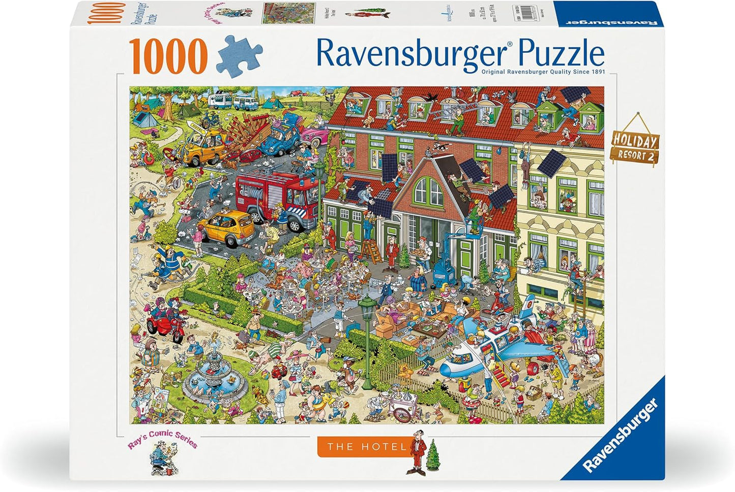 Ravensburger Puzzel 12000723 - Het Hotel - Puzzel van 1000 stukjes voor volwassenen en kinderen vanaf 14 jaar, Puzzel Naty Shop