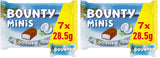 Bounty Minis Chocolade Bulkpakket, Fijne Kokos Mini Chocoladerepen, 227g, Chocolade Cadeau Idee, Chocolade Bulkpakket