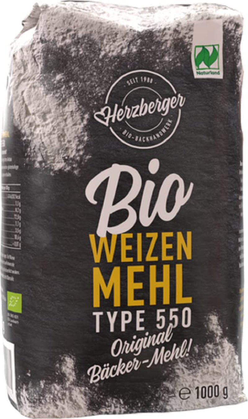 Tarwemeel Herzberger Biologisch Naturland Type 550, 1 kg