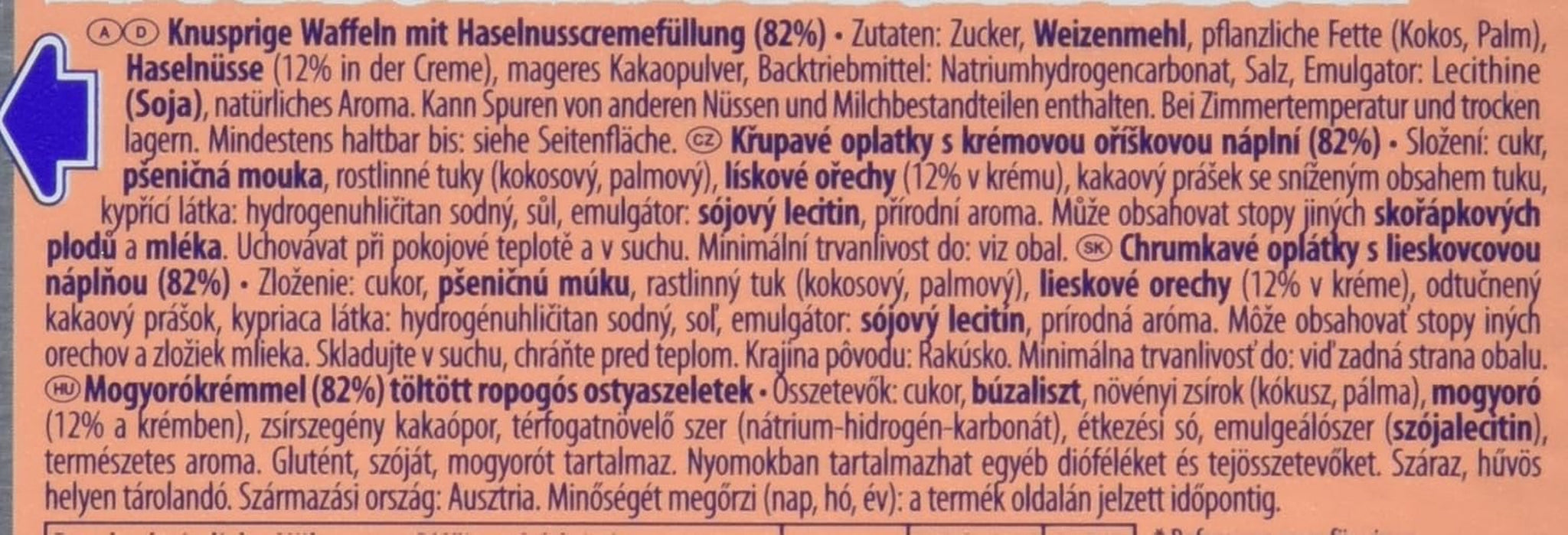 Napolitaanse wafels, 75 g