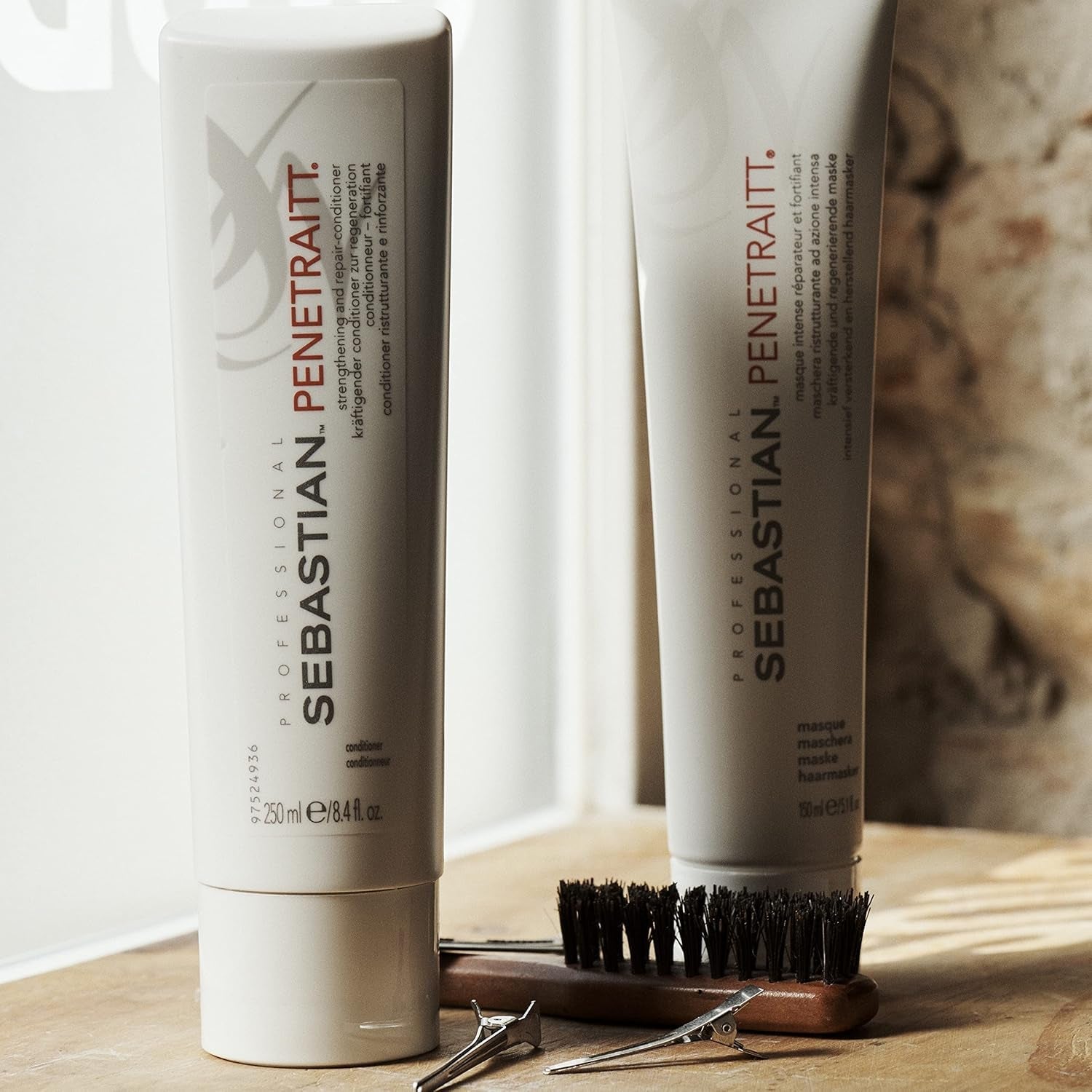 SEBASTIAN PROFESSIONAL PENETRAITT - Herstellend haarmasker regenereert beschadigd haar (150 ml) - diepe verzorging voor beschadigd, verkleurd haar - herstelt en versterkt Naty Shop Haarmasker