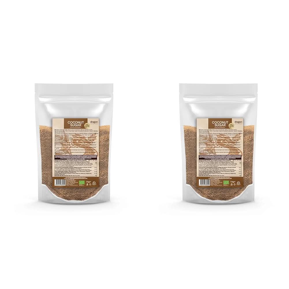 Kokossuiker-100% biologisch, ongeraffineerd, 1 Kg Zoetstoffen Naty Shop 2 x 1 Kg