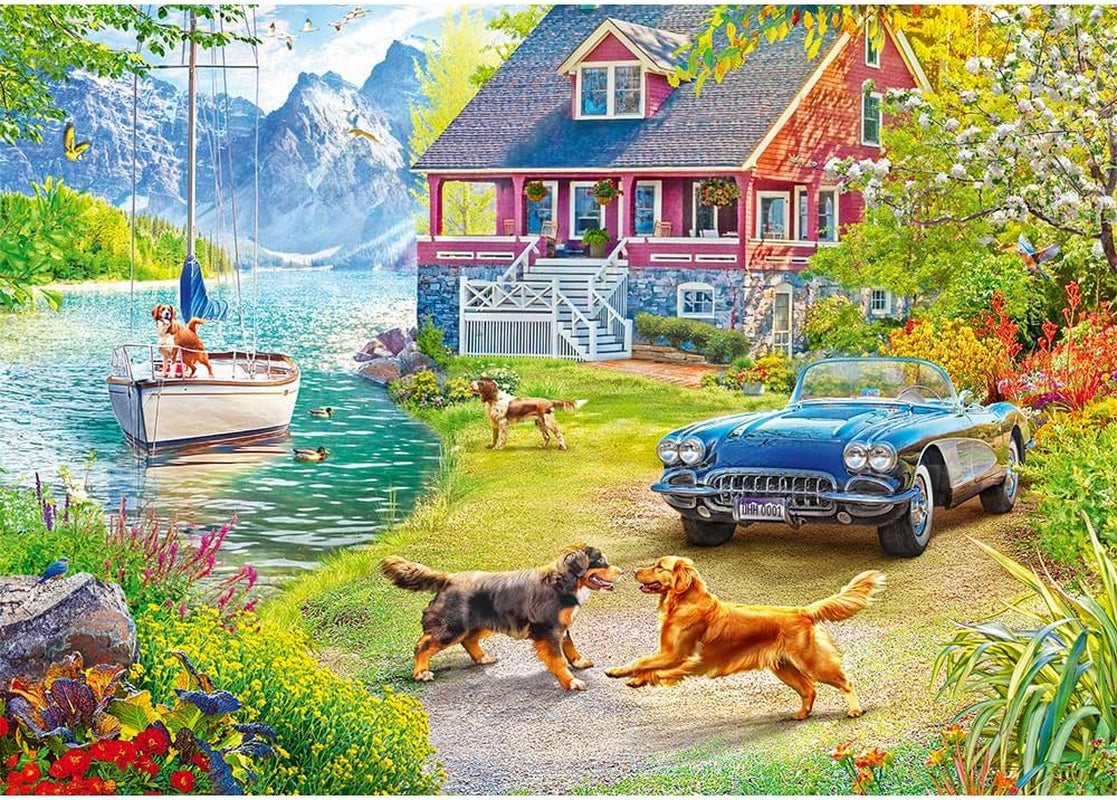 Trefl - 2in1 puzzel: zomerse ontspanning - 2 x 500 stukjes - set van twee puzzels, doe-het-zelf, creatief entertainment, voor volwassenen en kinderen 10+ puzzels Naty Shop